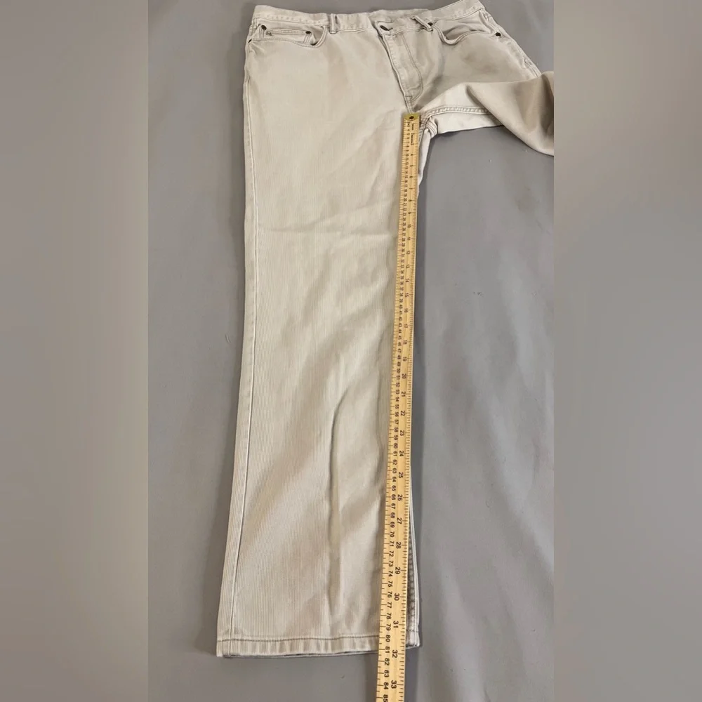 Polo Ralph‎ Lauren Pants Mens 38x32 Ivory  Corduroy Hampton Straight Leg